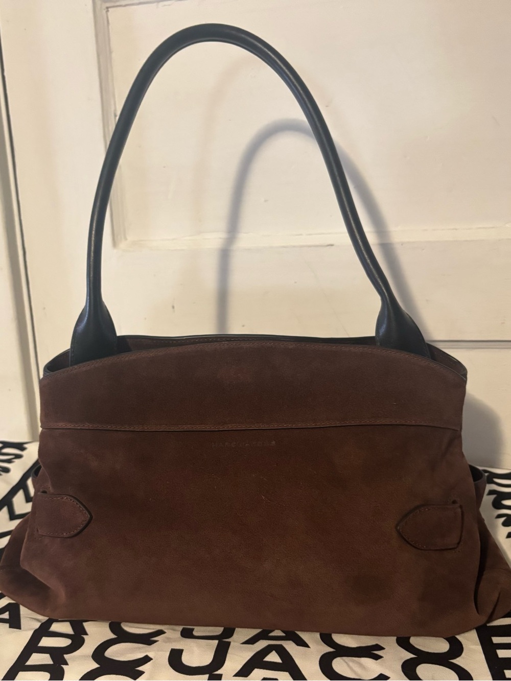 Marc Jacobs dark brown suede Dakota Satchel NWOT - Picture 3 of 13